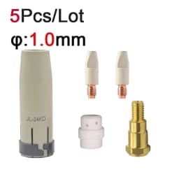 24KD New Coating Protection Non-stick Nozzle 0.8/1.0/1.2mm MIG Torch Gas Nozzle Tip Holder For MB-24KD MIG MAG Welding Torch