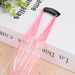 1 Pc Sparkle Shiny Hair Tinsel Hair Extensions Dazzles Women Hippie for Braiding Headdress Hair Braiding Tools Long 100cm
