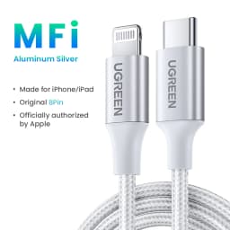 UGREEN 20W PD MFi USB C to Lightning Cable iPhone 14 13 Pro Max Type C Fast Charging Data Cable for iPad Phone Charge Cable