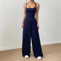 Spring Fall 2025 New Arrival Women's Jumpsuit Solid Color Double-Strap Relaxed-Fit Casual Pants Y2k Clothing