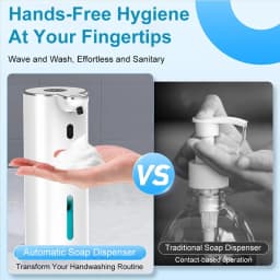Battery display Electric Soap Dispenser 380ml USB Rechargeable 4 Gears Bubbling Duration Sensor Auto-Sensing For Kitchen