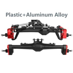 H10 Portal or Straight Axle Plastic +Brass or Aluminum Alloy Front Rear Complete Axles for Vanquish 1/10 RC Crawler Car Upgrade