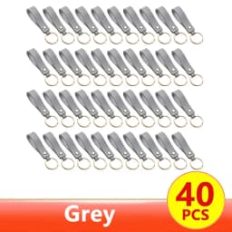 1/100pcs 8Color PU Leather Keychain Business Gift Suitable for Men and Women Car Key Strap Waist Wallet Keychains and Keyrings