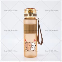 Bubu Dudu Water Bottle Yier Bear Panda Girl Boy Large Capacity Sports Kettle Transparent Cold Water Cup Outdoor Portable 550ml