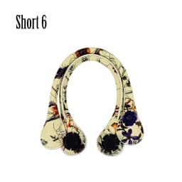 TANQU New 1 Pair Short Long Floral Print Soft Faux PU Leather Handle for Obag Classic Mini O Bag Women Shoulder Handbag