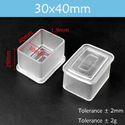 Transparent Rectangle 15-40mm Round 10-76mm Oval Chair Leg Caps Clear PVC Non-Slip Furniture Table Cover Feet Sock Protector Pad
