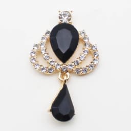 10 New 23 * 38mm Alloy Rhinestone Acrylic Brooch Fashion Gorgeous Party Holiday Wine Glass Creative Pendant
