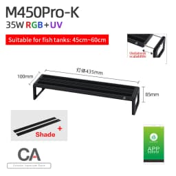 WEEK AQUA M Series Water Grass Lamp Straddle Headlight Panel Button Version APP Timing Dimming RGB-UV LED LAMP