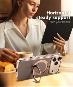 Leather Case for iPhone 15 14 13 18 Pro Max 12 16 Plus Magnetic Wireless Metal Ring Charging Solid Color 17 Air Cover Case