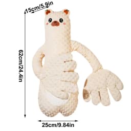 Baby Patting Sleeping Toy Bear Pat Pillow Adjustable Baby Patter Cute Cartoon Soother Red Bean Filling for Anti-Frightening Toy