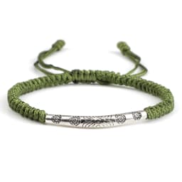 Red Thread Braided Bracelet Golden Silver Color Long Tube Bangle Handmade Adjustable Women Men Fashion Friendship Jewelry Gift