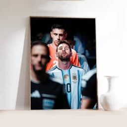 L-Lionel M-Messi Poster Self-adhesive Art Waterproof Paper Sticker Coffee House Bar Room Wall Decor