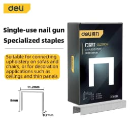 Deli 3-in-1/4-in-1 Staple Gun Kit Heavy Duty Nail Gun U-shape T-shape I-shape Door-shape Staples Nail Home Upholstery Fix Tools