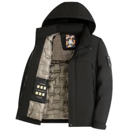 Winter Graphene Three Proof Wool Parkas New Thickened Warm Velvet Clothing Cotton Clothes Men's Fashion Detachable Hooded Jacket