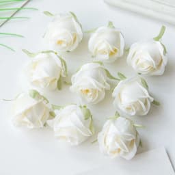 Cheap Rose Head Silk Artificial Flowers For Home Wedding Arch Craft Supplies Decoration DIY Christmas Wreath Accessory Scrapbook