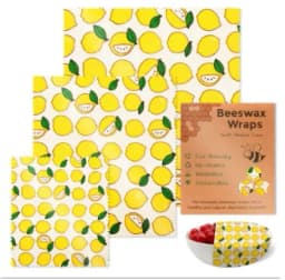 Beeswax Food Wraps Roll Reusable Beeswax Eco-Friendly Sustainable Food Storage Wrap for Sandwich Cheese Fruit Bread Snacks