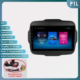 Hizpo 2 Din Android 13 For Jeep Renegade 2016 - 2020 Car Radio Multimedia Video Player Stereo Navigation GPS Carplay Auto 7862