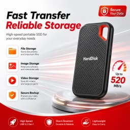 Large Capacity External Hard Drive Ultra Slim Hard Disk Storage Device For PC Notebook Mobile File Storage