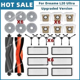 Compatible For Dreame Bot L20 Ultra / L30 Ultra Replacement Parts Accessories Main Side Brush Hepa Filter Mop Dust Bag