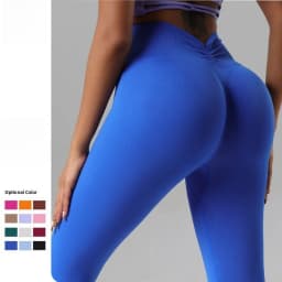 ​​High Waist Push Up Butt Yoga Leggings Workout Leggings Women Cycling Yoga Fashion Elatic Back V Waist Slim Sportswear​​