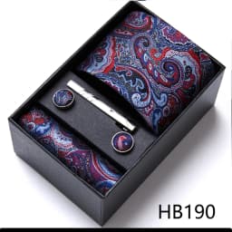 Top Grade Holiday Gift Box 7.5 CM Green Print Tie Pocket Squares Cufflink Set Gravatas Man Suit Accessories Fit Formal Party
