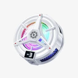 Three Gears Adjustable Mobile Phone Cooler Magnetic Suction Back Clip Semiconductor Cooling Radiator Back Clip with RGB Light