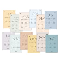 2026 Calendar Sticker Notebook Index Sticker Multifunctional Stationery Supplies Ledger Stickers 2026 Calendar Card