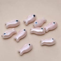 10Pcs Retro Small Fish Beads Charms Ceramic Spacer Loose Beads For Jewelry Making DIY Bracelet Accessories