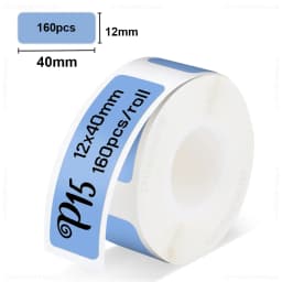 Marklife P15/P12/P11 Label Printer White Label Paper 12*40mm Transparent Label Sticker Waterproof Adhesive Tape for D30 Labeller