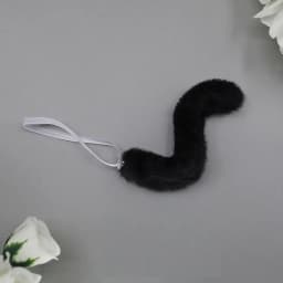 20cm Dolls Accessories Cute Plush Cat Ear Headband Hairy Tail For Cotton Stuffed Toys Headwear Idol Dolls Hair Decor