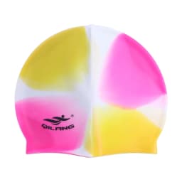 Wear-resistant Practical Colorful Silicone Flexible Waterproof Plus Size Bathing Cap Swimming Cap Swim Pool Hat Swimming Hat