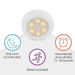 6LED Beads Sensor Night Light PIR Infrared Motion LED Bulb Auto On and Off Closet Battery Power For Home Wall Lamp Cabinet Stair