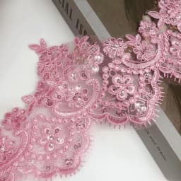 1Yard/13cm White Ivory Sequin Cording Fabric Flower Venise Venice Mesh Lace Trim Applique Sewing Craft for Wedding Dec.