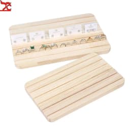 Jewellery Making Supplies Earring Organizer Ring Display Stand Jewelry Wood Earring Hoder Jewellery Packaging Case Exhibitors