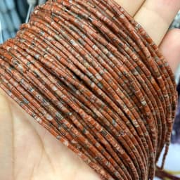 Natural Stone Beads 2x4mm Hematite Agate Jasper Crystal Cylinder Tube Loose Spacer Bead for Jewelry Making Diy Bracelet Necklace