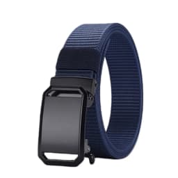 New Automatic Buckle Belt, Canvas Tactical Workwear Casual Outdoor Military Training Pants Belt For Men