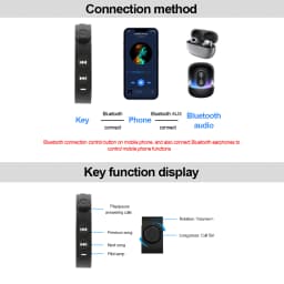 V5.3 Wireless Handlebar Remote Controller Motorcycle Helmet Headset Remote Buttons Handsfree Voice Assistant Kit Waterproof