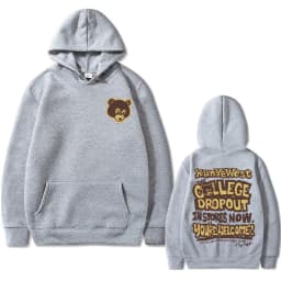 Best Famous Kanye West The College Dropout Graphics Hoodie Men Women's Hip Hop Rap Vintage Hoodies Male Casual Oversized Clothes