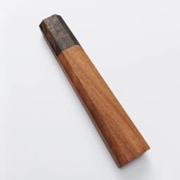 1piece Red Kibao + Ebony Octagonal Knife Handle for DIY Japanese Style Kitchen Knife Handle Fish Raw Knife Handle Length 115mm