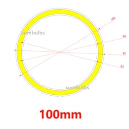 2W-12W Angel Eyes COB Light Source Annual Shape 12V DC 20mm-120mm Ring LED Chip Cold Warm White Light Source for DIY Car Bulb