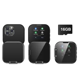 2025 NEW 2G GSM Rotating Screen Phone Dual SIM Dual Standby 1.69 inch BT Dialer Magic Voice Flashlight Mini Mobile Phone Type-C