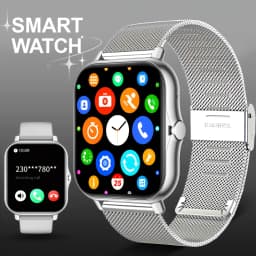 [Smart Watch, Wireless] Wireless Men'S And Women'S Smart Watch, 1.83-Inch Full Screen Touch, Dialing/Answering Calls, Pedometer