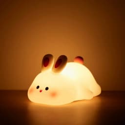 Cute Duck Night Light LED Squishy Fun Novelty Animal Touch Night Lamp 3 Level Dimmable Nursery Nightlight for Kids Baby Gifts