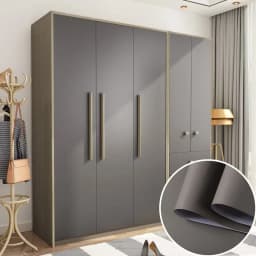 Skin Feel Thick Waterproof PVC Self Adhesive Wallpaper Muebles Furniture Renovation Oil Proof Kitchen Cabinets Armoire Stickers