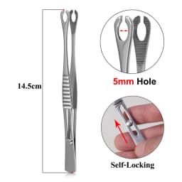 Surgical Steel Pliers Body Piercing Tool Forceps Needle Pipe Clamp Tweezers Open Close CBR Ring Plier Ear Belly Nose Pierc Tools