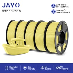 JAYO PETG 3D Printer Filament PETG Jayo Filament No Bubbles No Drawing Smooth Multiple Colors 3D Printer Accessories 1.1kg/Roll