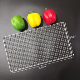 Stainless Steel 304 Food Grade 15-70CM Rectangle BBQ Barbecue Grill Wire Grid Mesh Net