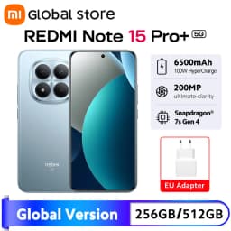 Global Version Xiaomi Redmi Note 15 Pro Plus 5G Smartphone 8G/12GB RAM 6500mAh 100W Hypercharge 6.83" AMOLED Snapdragon 7s Gen 4