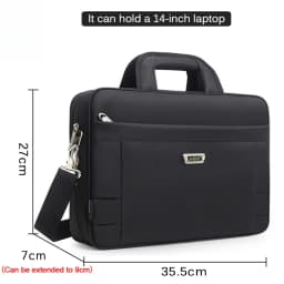 Large Capacity Briefcase Bag Men Business 17 15.6 14 inch Laptop Bag Shoulder  Canvas Handbags Messenger Work Tote Bag