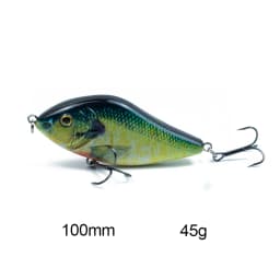 Hanlin Slow Sinking 10cm 45g Glider Jerkbait Wobblers for Big Game Fishing Pike Musky Fishing Lure Buster Artificial Bait Tackle